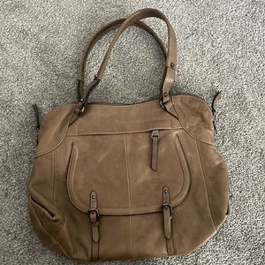 Perlina leather hobo bag with leopard interior. Excellent condition.